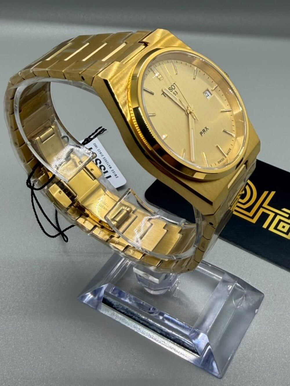 Tissot PRX Gold Stainless Steel 40mm Quartz Men's Watch – Ref. T137.410.33.021.0 - Picture 3 of 7